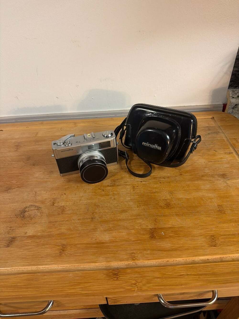 Minolta Hi-Matic 7s 35mm Rangefinder Film Camera with Rokkor 45mm f/1.8 Lens and